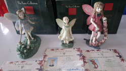 3 of The Fairy Collection boxed and ertificate of Authenticity