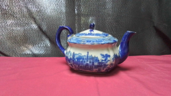 A Lovely Flo-blue tea pot.