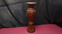 Hand Carved wooden vase.
8x38cm.
