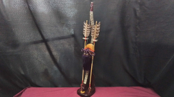 Traditional Samurai Bow and Arrow Display on original stand. 
H60 W9cm.