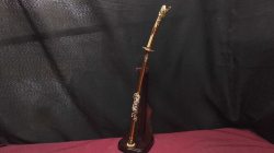 Traditional Samurai Display Sword in Sheath on stand.
H47 W9cm.