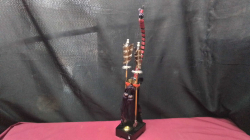 Traditional Samurai Bow and Arrow Display on original stand. 