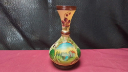 A French Cameo ,Art Nouveau ,milk glass vase, 1920s in fine condition .