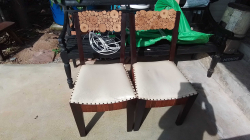 A Pair of chairs heed attention 