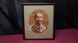 A Picture needle point King Rama 5.
23x27cm.