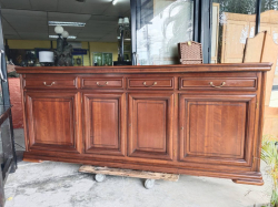 A Large mahogany Sideboard. With 4 top drawer and 4 cupboard. 