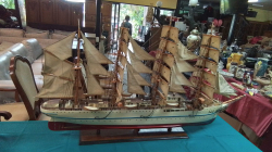 A Lovely copy of the training ship the KAIWO MARU SNR nas built in 1930.
78x130x14cm.