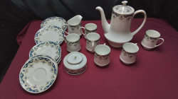 Mayfair floral bone China coffee set.(21 piece)