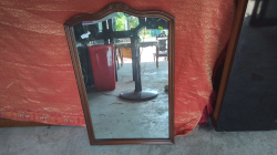 A Nice Wooden Framed wall hanging mirror,.
80x50
