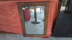 A Nice rustic Wooden mirror.
63x90cm. 