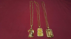 3 Men's heavy Pendants on rope china