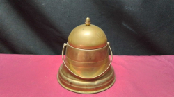 An Old 1930s ships Solid Brass tea caddy 
