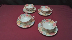 Set of 4 English style tea cup