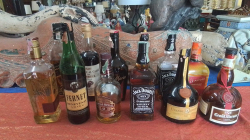 A Large Collection of spirits from a close bar.(37 bottle)