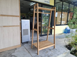 A wooden Hanging clothes units.
W.60 H.160 Cm